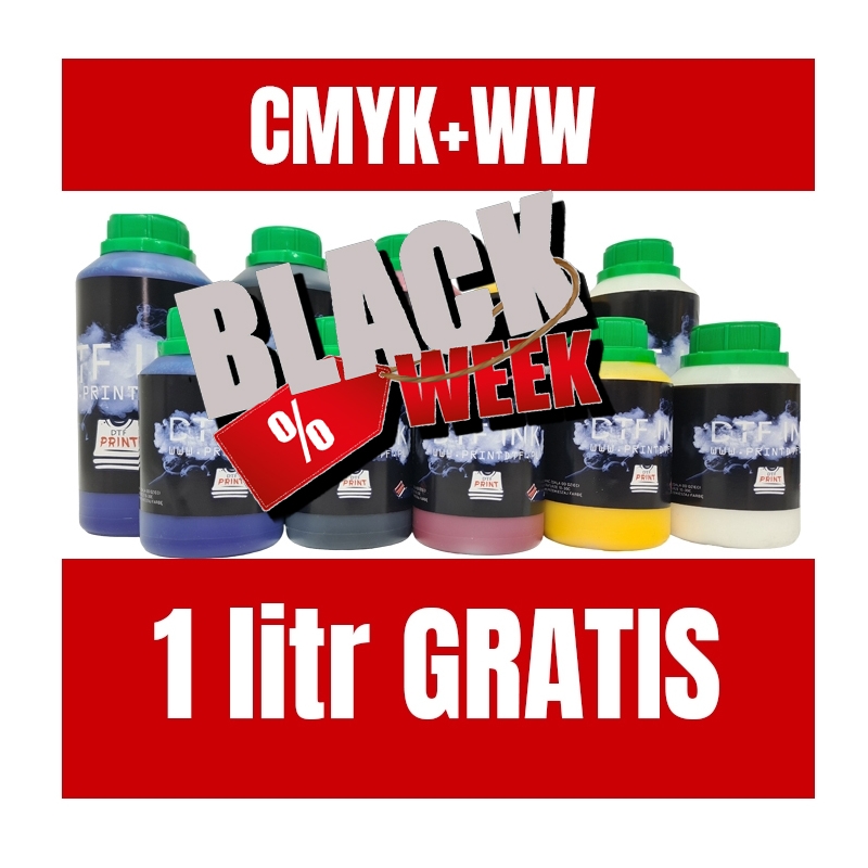 TUSZ DTF OCB CMYKWW + 1L GRATIS