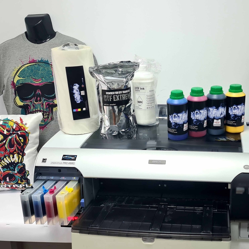 EPSON STYLUS PRO 4880 ZESTAW  MEGA DTF+RIP A3 + PIEC+PRASA